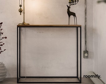 roomify Konsolentisch - Konsole LINNEA black - Loft, Design, INDUSTRIAL Wandtisch