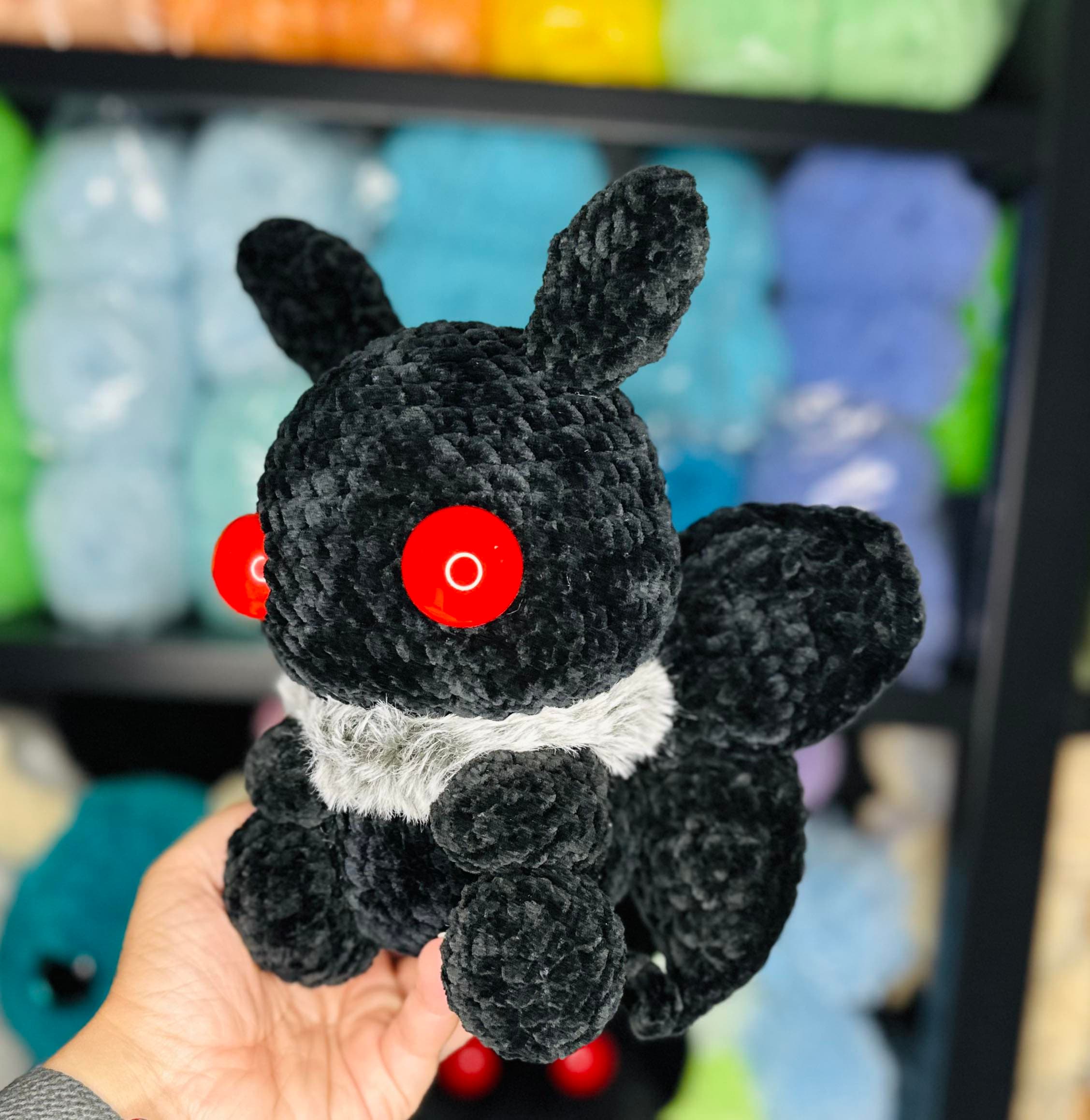 30 Mothman Crochet Patterns for Cute, Creepy, and Display-Worthy Makes 12 Mothman with Rosy Maple Moth Modification