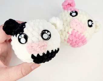 Modello Mini Moo all'uncinetto