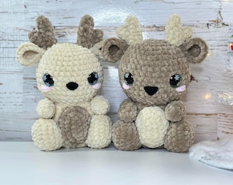 Schema per realizzare un cervo amigurumi all'uncinetto (download in PDF)