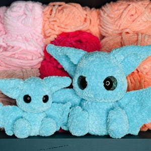 baby and momma crochet bat
