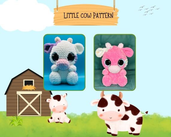 Small Cow Designs Little Cow Pattern - Etsy