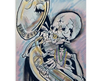 The Tuba Player | Art Print