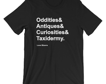 Oddities Antiques Curiosities Taxidermy Tee