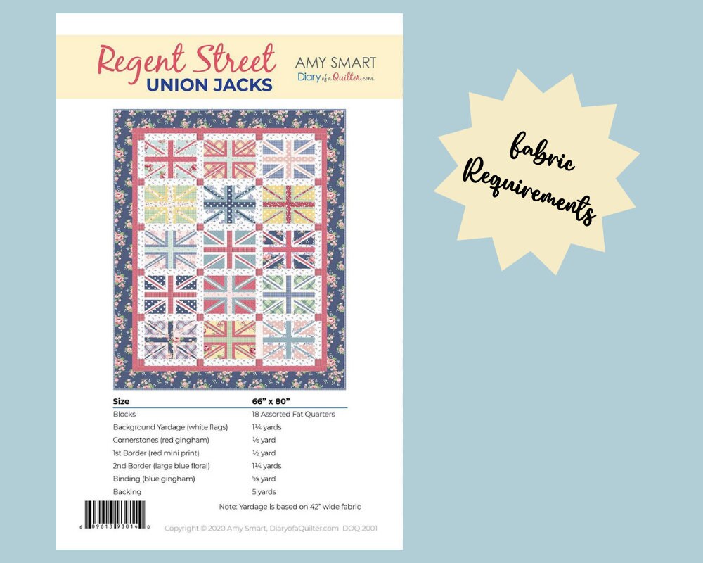 Regent Street Union Jacks Quilt Pattern by Amy Smart diary of a Quilter