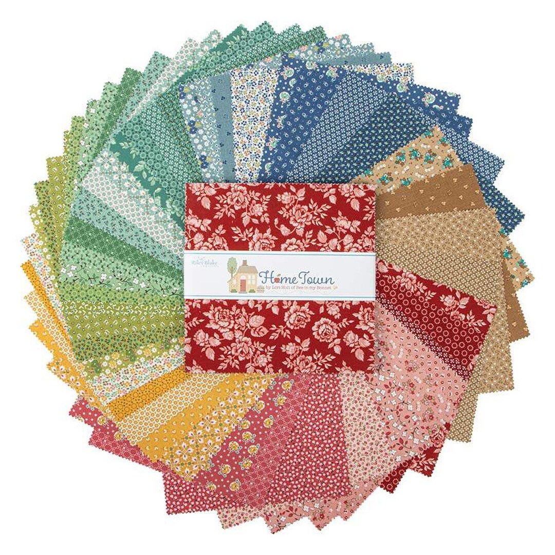 Home Town by Lori Holt for Riley Blake, 10 Inch Stacker Precut, 42 ...