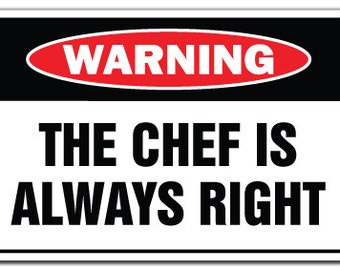 travel journal cooking diary food diary recipe journal foodie journal self care diary chef gift Chef is Always Right Stapled Notebook