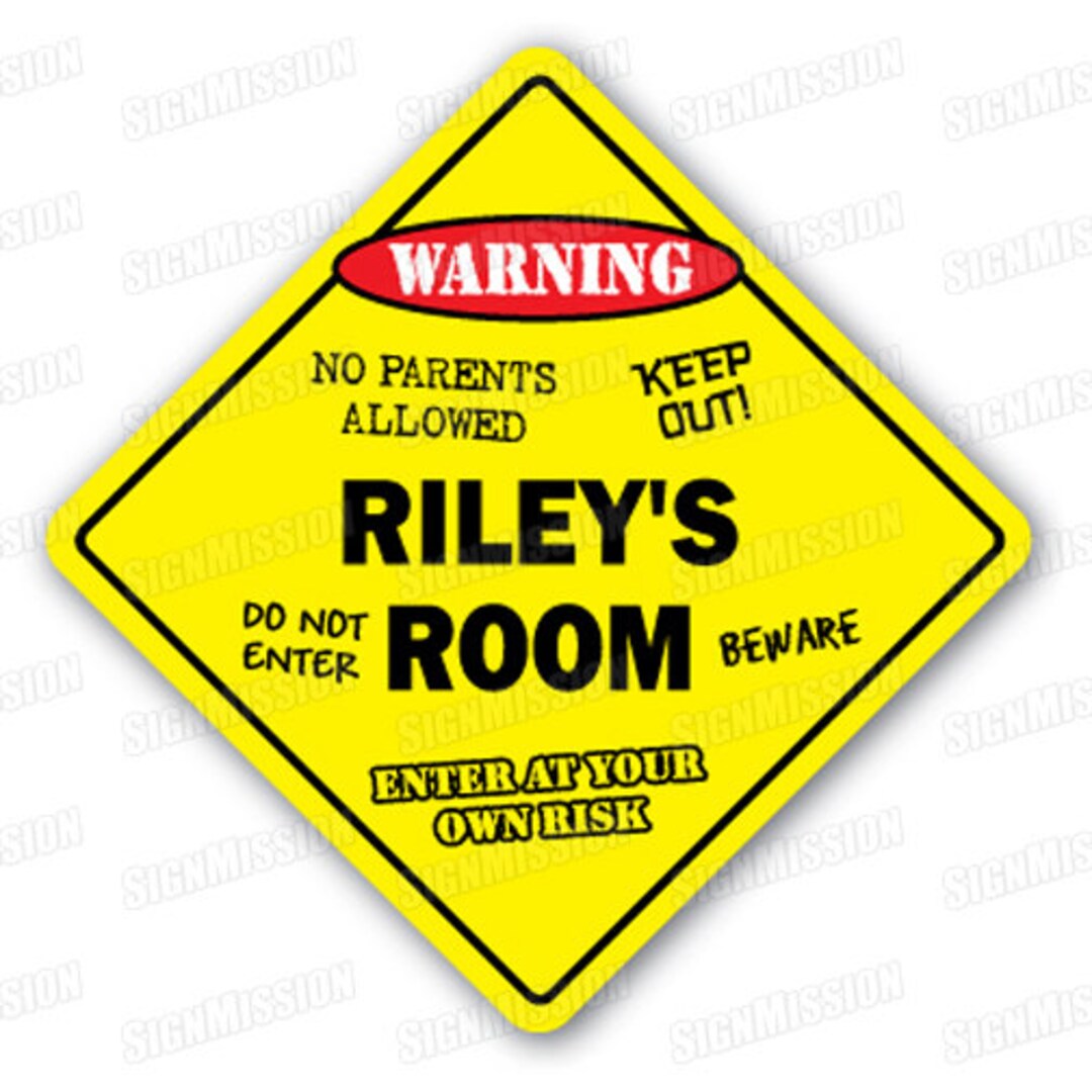 RILEY'S ROOM SIGN Kids Bedroom Decor Door Children's Name Boy Girl Gift ...
