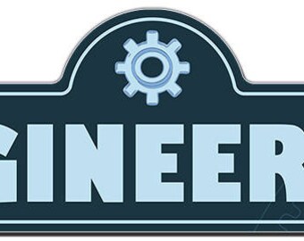 Engineer Street Sign | Indoor/Outdoor | Funny Home Decor for Garages, Living Rooms, Bedroom, Offices | SignMission personalized gift