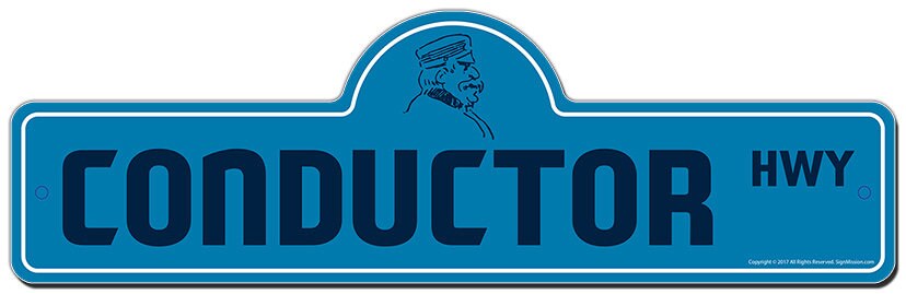 Conductor Street Sign Indoor/outdoor Funny Home Decor for - Etsy UK