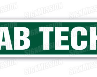 LAB TECH Street Sign gift phlebotomist laboratory microscope medical tests