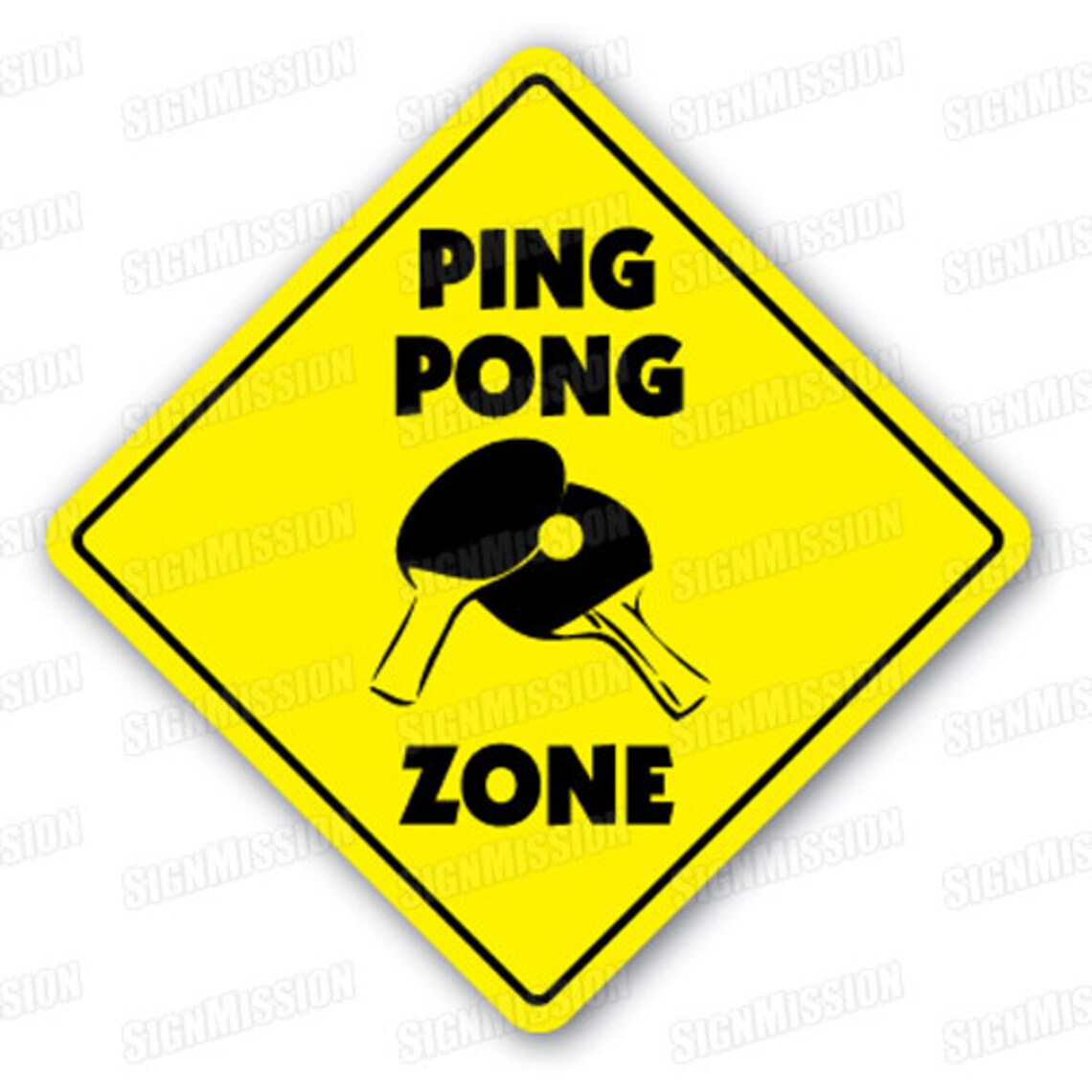 PING PONG ZONE Sign Table Tennis Ball Paddle Play Player Etsy