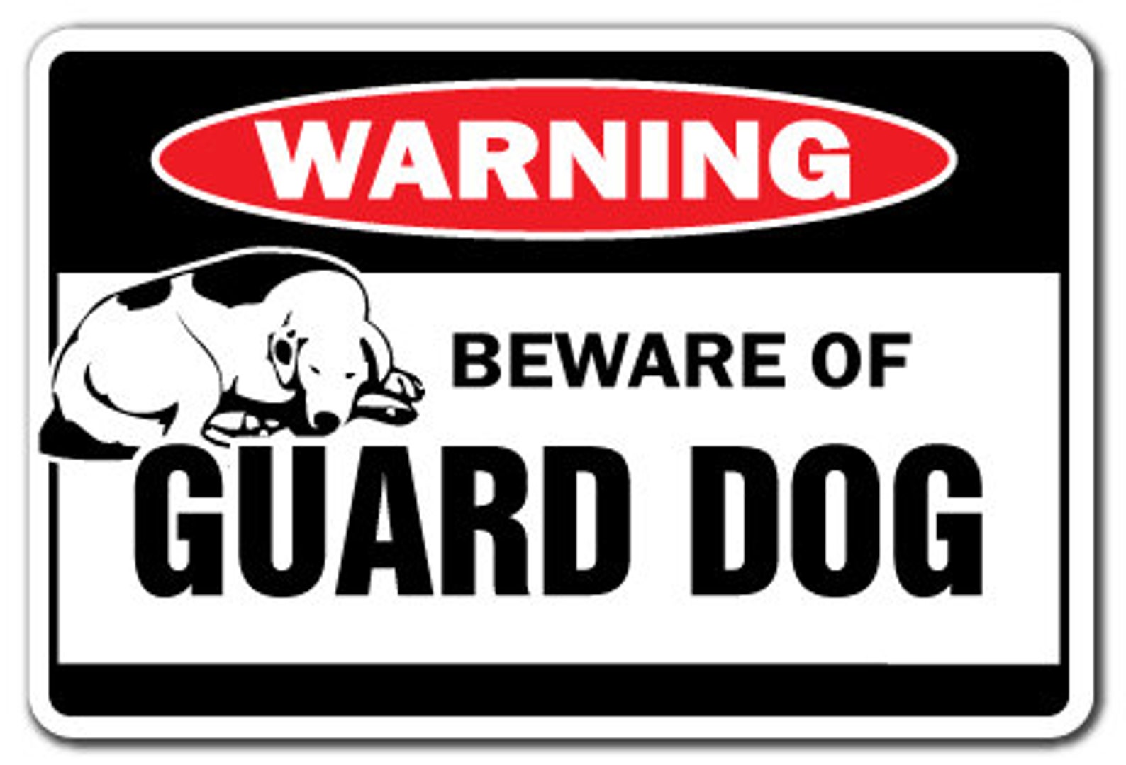 Beware of Guard Dog Warning Sign Dogs Lover Signs Gift Etsy