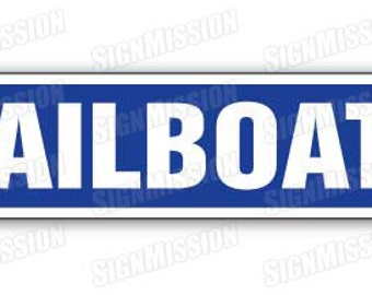 SAILBOAT Street Sign beach nautical decor sail boats