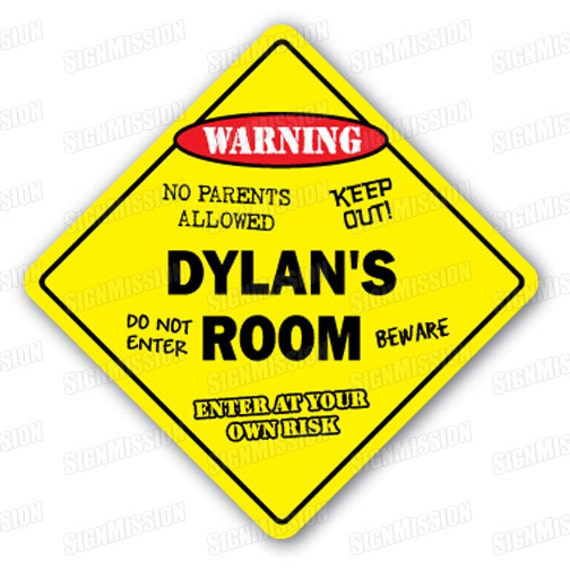 DYLAN'S ROOM SIGN Kids Bedroom Decor Door Children's | Etsy