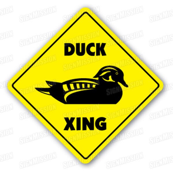 Duck Crossing Sign Etsy