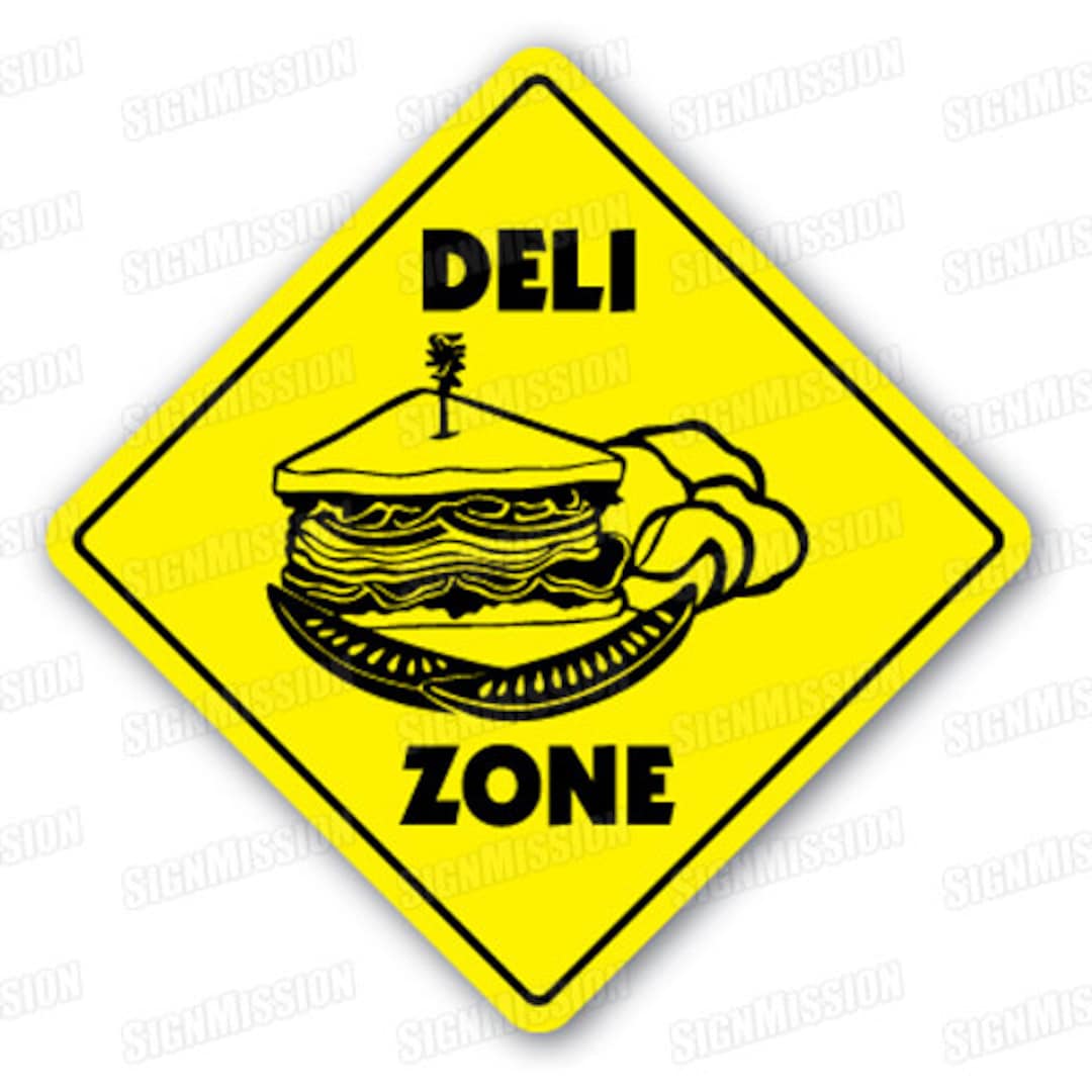 DELI ZONE Sign Delicatessen Signs Sandwich Shop Neon Etsy