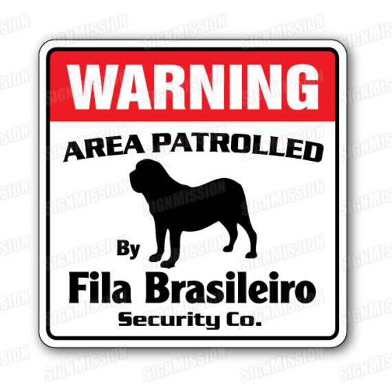 Fila Brasileiro s curit signe zone patrouill e Etsy France