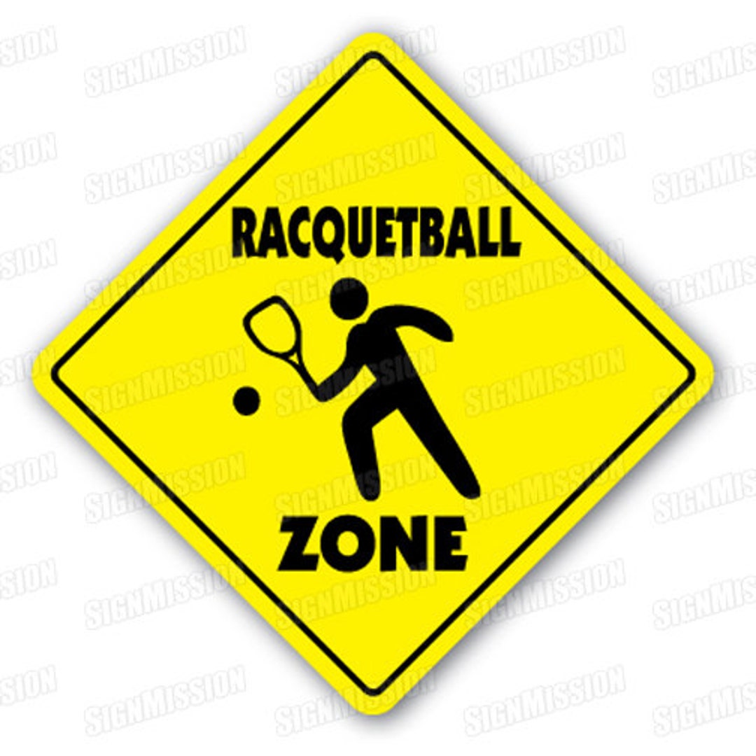 RACQUETBALL ZONE Sign Novelty Gift Sport Game Etsy