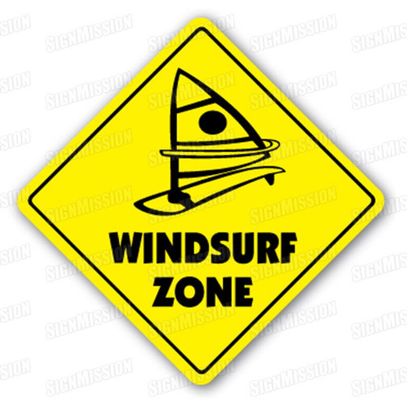 WINDSURF ZONE Sign New Signs Surf Board Windsurfing Sail Etsy