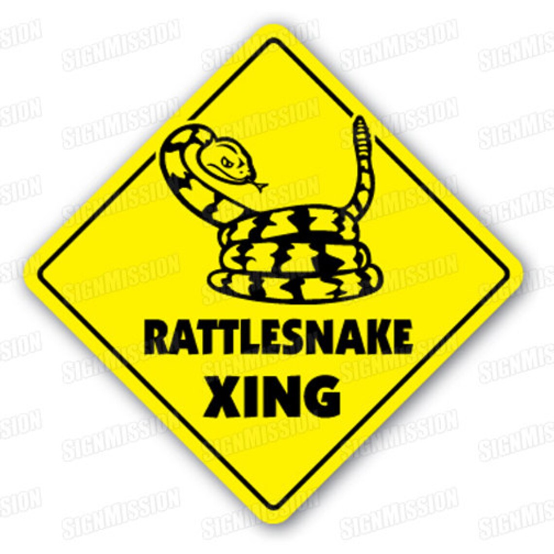 RATTLESNAKE CROSSING Sign Xing Gift Novelty Rattle Boots Skin Etsy