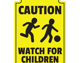 Watch For Children Novelty Sign | Indoor/Outdoor | Funny Home Decor for Garages, Living Rooms, Bedroom, Offices | SignMission Decoration