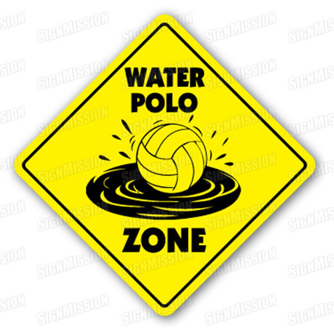 WATER POLO ZONE Sign New Ball Net Players Gift Etsy