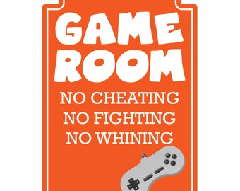 Game Room Novelty Sign | Indoor/Outdoor | Funny Home Decor for Garages, Living Rooms, Bedroom, Offices | SignMission personalizedDecoration