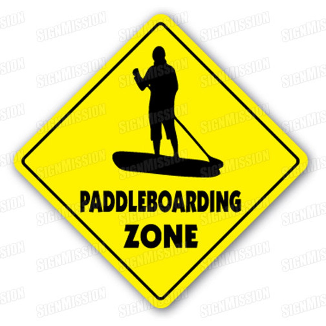 PADDLEBOARDING ZONE Sign Novelty Gift Sport Etsy