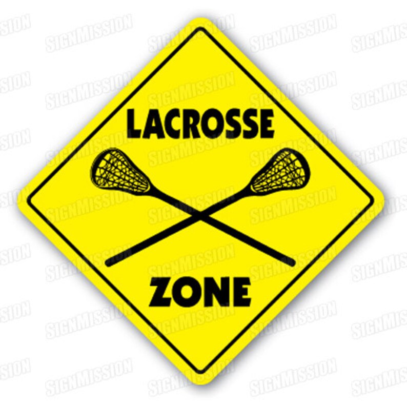 LACROSSE ZONE Sign Novelty Gift Sport Team Etsy