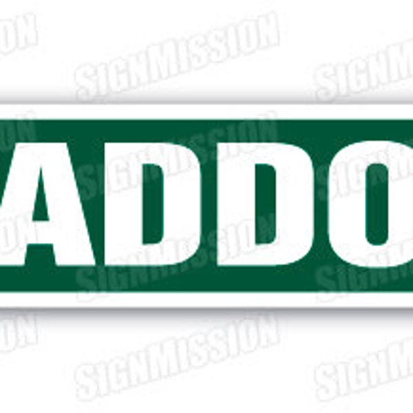 MADDOX Street Sign name childrens room door gift kid child boy girl wall entry