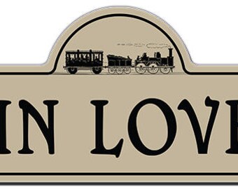 Train Lover Street Sign | Indoor/Outdoor | Funny Home Decor for Garages, Living Rooms, Bedroom, Offices | SignMission personalized gift