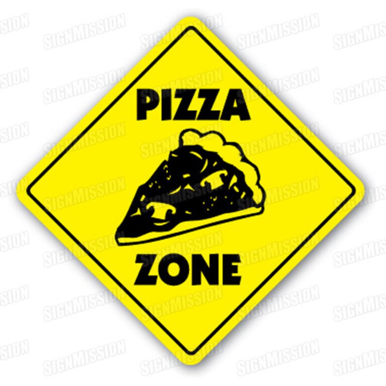 PIZZA Zone Sign New Parlor Shop Gift Pizzeria Restaurant Food Etsy