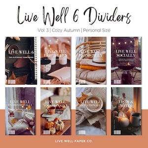 Live Well 6 Divider Vol. Nr.3 | Gemütlicher Herbst | Persönliche Größe