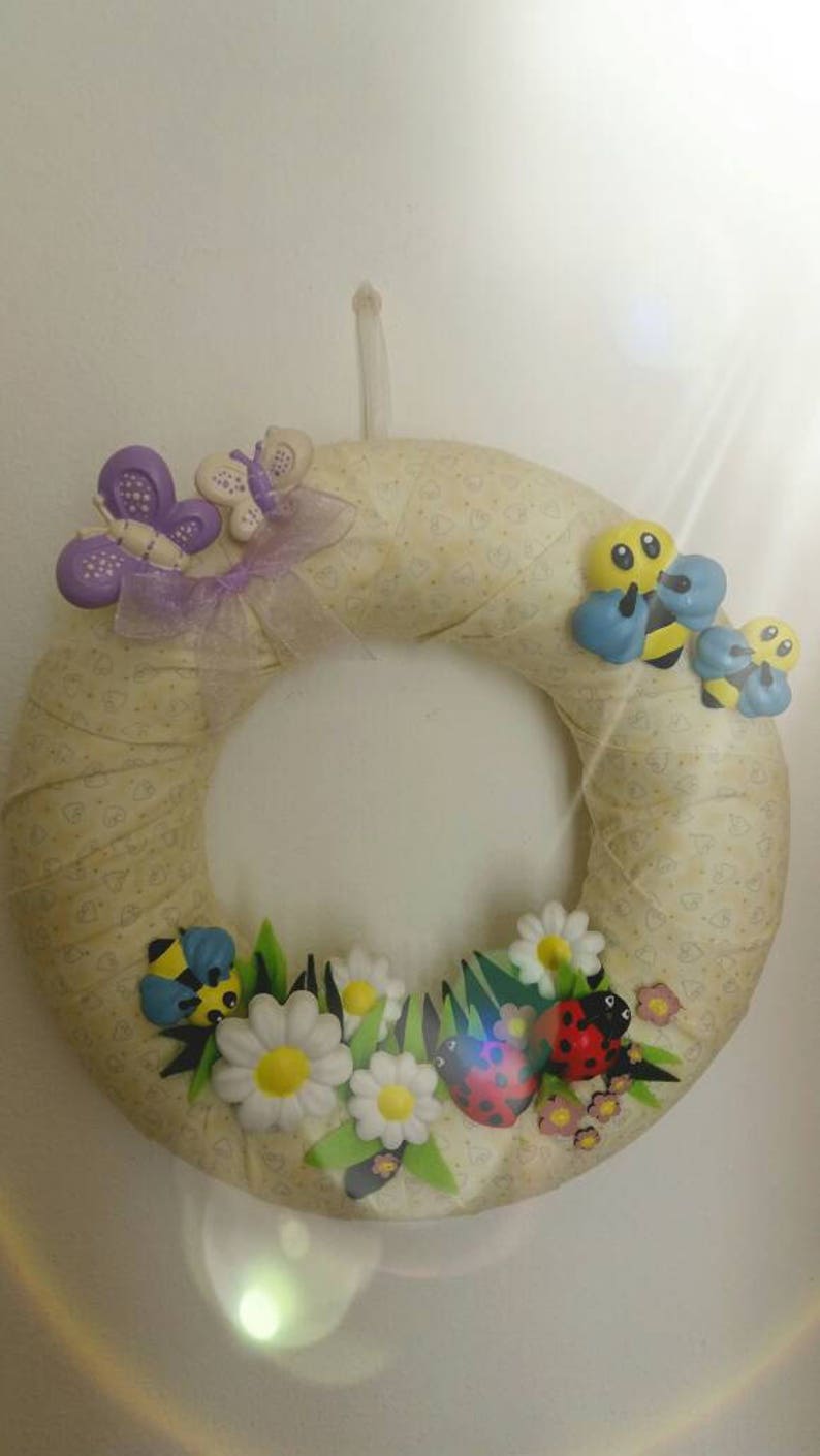 Trimits Kit Fai Da Te Per Ghirlanda Natalizia Macramè - Colore Crema, 10x10 Cm - Crea Le Tue Decorazioni Fai Da Te Con Istruzioni