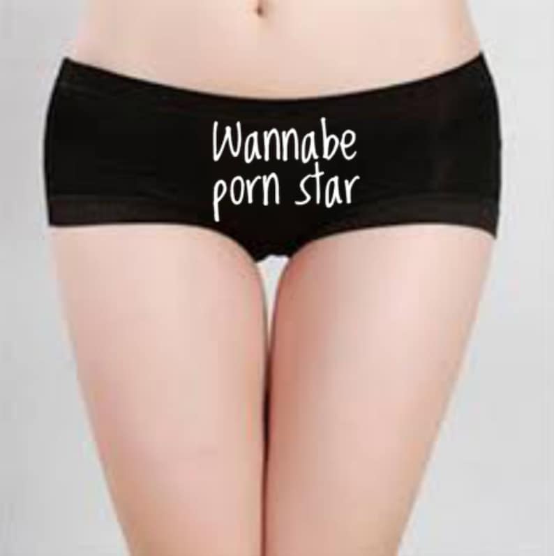 White Mature Porn Stars - Wannabe Porn Star, Erotic Knickers, BDSM, Mature, Funny Slogan, Panties,  Erotic Nudity, Fetish Lingerie, Sexy Panties