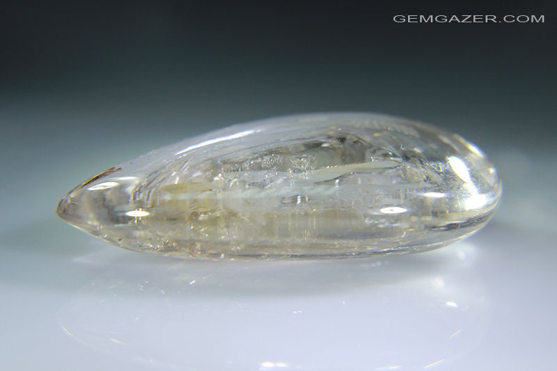 Negative Crystal Inclusions Quartz Cabochon With Negative Crystal Inclusions, Madagascar. 85.24 ...