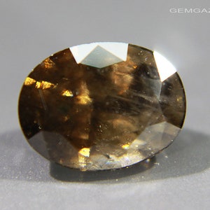 Cassiterite, golden-brown faceted, Bolivia. 4.58 carats. image 1