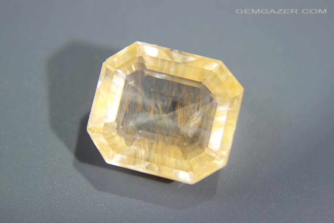 Topaz Gem Inclusions Topaz With Golden Limonite Inclusions, Faceted, Brazil. 6.36 Carats. - Etsy