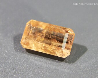 Eosphorite, peachy yellow-orange faceted, Brazil. 2.73 carats.