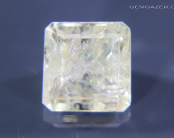 Amblygonite, yellow faceted, Brazil. 3.04 carats.