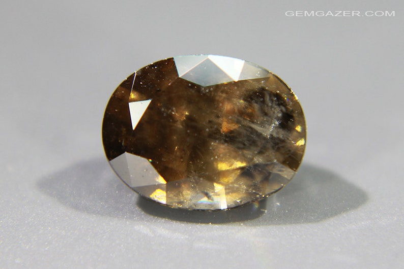 Cassiterite, golden-brown faceted, Bolivia. 4.58 carats. image 2