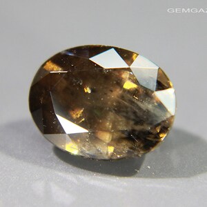 Cassiterite, golden-brown faceted, Bolivia. 4.58 carats. image 3