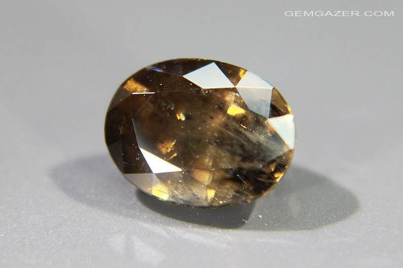 Cassiterite, golden-brown faceted, Bolivia. 4.58 carats. image 3