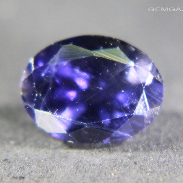 Iolite, blue faceted, Madagascar. 1.02 carats.