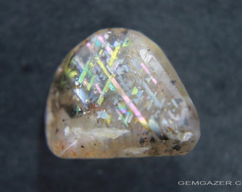 Rainbow Lattice Sunstone cabochon, Australia.  9,82 carati