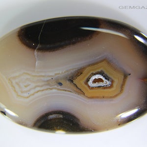 Gestreepte Agaat cabochon, Turkije. 51,81 karaat.