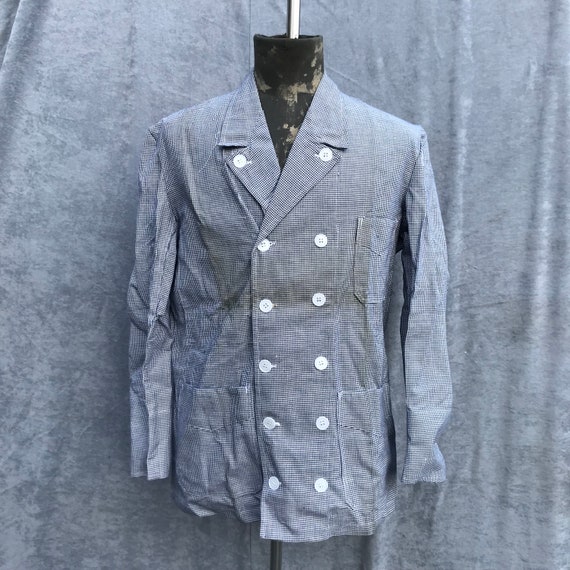 deadstock 60s butchery jacket vintage french workw