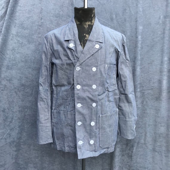 deadstock 60s butchery jacket vintage french workw