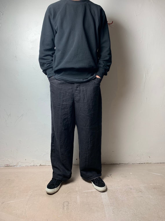 linen work trousers